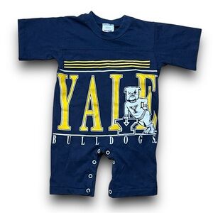 Yale Bulldogs Navy Blue Baby Romper